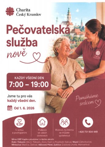 Pečovatelská služba Charita Český Krumlov