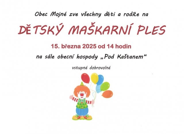 Dětský maškarní ples